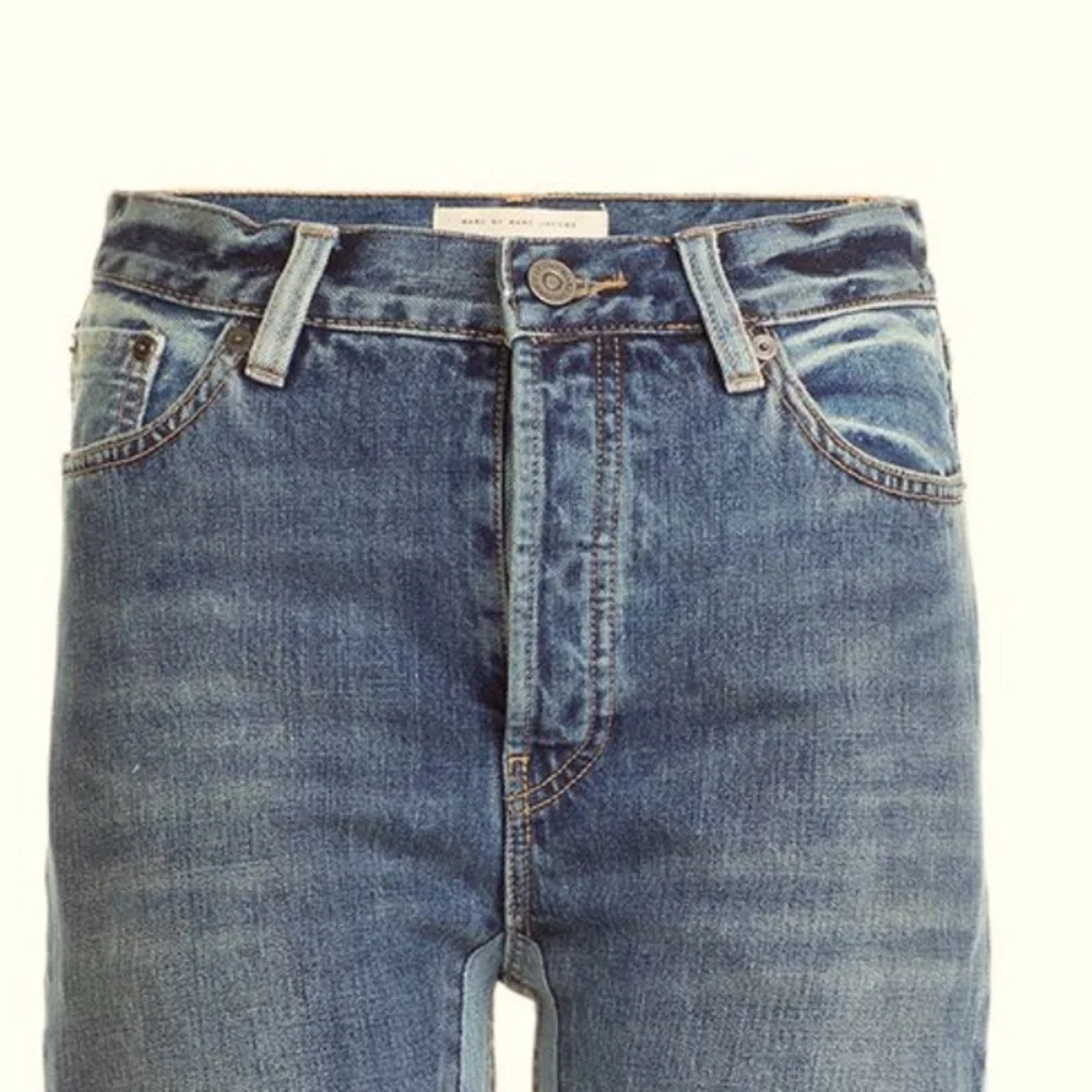 Marc Jacobs RARE big jeans DOUBLE TROUBLE denim sz 27 oversized selvege 32 waist - Picture 3 of 12